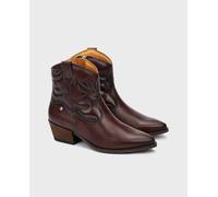 Botines vaqueros de piel Vergel Mujer Talla 38. Color Marron