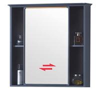 Botiquín de baño con espejos dobles y taquilla, armario multifuncional con espejo con panel trasero para almacenamiento de baño