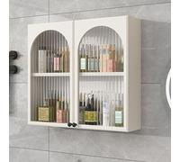 Botiquín de doble puerta montado en la pared, solución de ahorro de espacio para baños pequeños y dormitorios universitarios sobre el inodoro para un almacenamiento eficiente en el baño