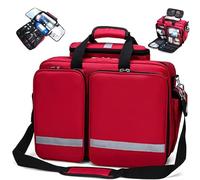 Botiquín de Primeros Auxilios Bolsa de primeros auxilios vacía, botiquín de primeros auxilios en rojo para viajes camping ciclismo al aire libre supervivencia de primeros auxilios