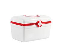 botiquín de primeros auxilios， Caja de medicamentos portátil, botiquín de primeros auxilios multifuncional médico, pequeña caja de almacenamiento de medicamentos, for el hogar, viajes, camping(Blue,27
