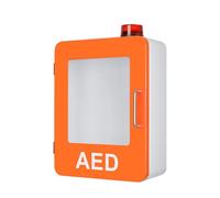 Botiquín de primeros auxilios, Gabinete de almacenamiento de DEA de pared, caja de alarma de plástico for desfibrilador cardíaco con sistema de alarma y control de doble interruptor.
