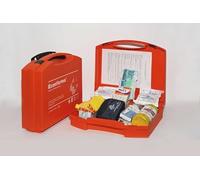 Botiquín de primeros auxilios para 5 personas, fabricado en Italia, kit de emergencia empresarial completo con productos médicos, contenido conforme normativa, para oficinas y entornos de trabajo (5