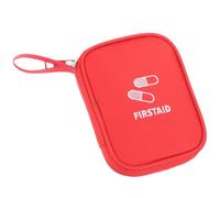 Botiquín de Primeros Auxilios Portátil Mini para Viaje y Hogar | Bolsa de Oxford Cierre Completo, Roja, para Suministros de Emergencia, Uso Familiar y Trayectos