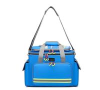 Botiquín de primeros auxilios profesional portátil, bolsa de almacenamiento refrigerada de tela Oxford impermeable con aislamiento médico, bolso de mano para transportar plasma de vacunas(Blue,Small)