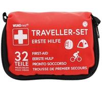 Botiquín de viaje, 32 piezas, botiquín de primeros auxilios para viajes, kit de primeros auxilios para camping y ciclismo