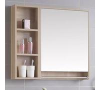 Botiquín esquinero grande para baño con espejo montado en la pared, armario de almacenamiento para cocina, empotrado o montaje en superficie, toallero y armario incluidos
