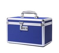 Botiquin medicamentos casa, 31.0x18.3x19.3cm, Medicinas y seguridad en el hogar, caja multifuncional con cerradura combinada, Incluye caja de pastillero portátil de bolsillo (azul/mediano)