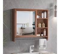 Botiquín montado en la pared con espejo, elegante almacenamiento de baño sobre el inodoro, ideal para dormitorios, cocina, lavandería, ahorro de espacio, solución de tocador