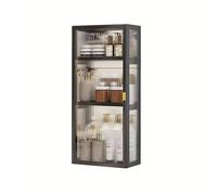 Botiquín montado en la pared con estantes ajustables, organizador de almacenamiento de baño que ahorra espacio, diseño elegante para un fácil acceso y hogar sin desorden