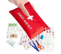 Botiquín Primeros Auxilios,Kits de Supervivencia de Emergencia Mini Primeros Auxilios 108 Pack Bolsa de Supervivencia Médica Incluye Tabletas de Vendaje Bastoncillos para Viajes