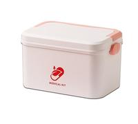 Botiquin Vacio, Bolsa Botiquin Vacia, kit Primeros Auxilios Viaje, caja de Almacenamiento con Compartimentos de gran Capacidad, caja de Servicios Públicos Multifunción para el Hogar(Pink,Large)