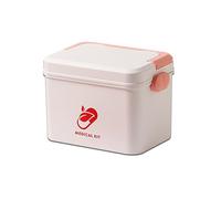 Botiquin Vacio, Bolsa Botiquin Vacia, kit Primeros Auxilios Viaje, caja de Almacenamiento con Compartimentos de gran Capacidad, caja de Servicios Públicos Multifunción para el Hogar(Pink,Small)