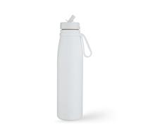 BOTL New Evolution V2 - Botella de agua de acero inoxidable aislada a prueba de fugas con portador, 500 ml, bebidas frías y calientes, color blanco puro