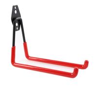 botle Gancho de pared para herramientas eléctricas, 19 cm, estable con revestimiento de PVC, para garaje, cobertizo, gancho para escaleras y palas, doble gancho, capacidad de carga de hasta 25 kg