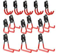 botle Juego de 14 ganchos para herramientas Qbrick, sistema de maletas para herramientas rectas y en forma de U, tamaño S, M, L, acero con PVC, garaje, taller, herramientas eléctricas, ganchos dobles