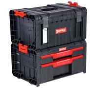 botle Set de Caja de Herramientas con Cajones y Compartimentos 2-en-1 Modular Conectado PRO