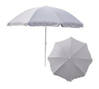 botle Sombrilla para el jardín Material Poliéster / Acero Color Gris Tema Uniforme Grande D 240 cm H 230 cm Turístico Playa Fácilmente Plegable Función Freno Moderno Funcional
