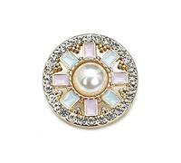botón, 10 Uds. Accesorios de ropa 20/25mm botones perlas diamante suministros costura abrigo decorativos for(Roze,25mm)