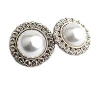 botón, 10 Uds. Botones de perlas moda 15/20/25mm for ropa mujer, accesorios costura DIY, botones for abrigo, chaqueta, camisa(Onecolor,25mm)