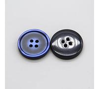 botón, 15/18/20/23/25 mm Botones redondos de resina moda for ropa pantalones abrigo chaqueta manualidades accesorios costura-15 piezas(Blu,15mm 20pcs)