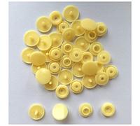 Botón 150/240/360SETS PLÁSTICO Snaps Botones Sujetadores Dark Hebilla Presione Snap Botón de Resina (Poner en Caja de Almacenamiento) Botón Joya(Beige Yellow Box,150set)