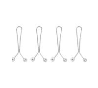 Botón Ajustable 8/16 piezas de clip ajustable cintura simple for pantalones, faldas, puños, clips fijos, pañuelo for la cabeza(Silver-8pcs)
