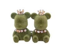 Botón ajustador de cintura de oso encantador con forma de oso adornado con diamantes de imitación a