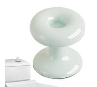 Botón auxiliar de inodoro, herramienta de asistencia de presión de tanque de agua, repuesto portátil de botón de descarga (diseño ergonómico), ideal para mujeres con clavos largos, 0.8 x 0.86 pulgadas