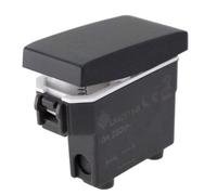 Botón con símbolo de timbre 1P 10 A, compatible con Bticino Living, compatible con Vimar Plana (1 unidad, negro)