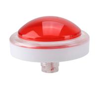 Botón con zumbador, botón de arcade con luz LED para máquina recreativa de videojuegos sin función de desplazamiento, blanco, 100 mm