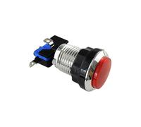 Botón consola de juegos - Interruptor de máquina arcade, herramienta de empuje ligero | con botón a presión para la luz arcade integrada diseño videojuegos.