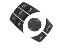 Botón Control Multimedia Para Consola Interior Coche CIC I-drive Para X1 E84 Para X5 Para X6 E70 E71 E81/82/90/91/60/61 Botón de Volante Multifunción Universal para Coche(CD N Map Set)