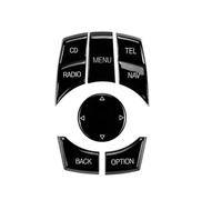 Botón Control Multimedia Para Consola Interior Coche CIC I-drive Para X1 E84 Para X5 Para X6 E70 E71 E81/82/90/91/60/61 Botón de Volante Multifunción Universal para Coche(CD N Nav Piano)