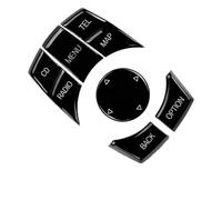 Botón Control Multimedia Para Consola Interior Coche CIC I-drive Para X1 E84 Para X5 Para X6 E70 E71 E81/82/90/91/60/61 Botón de Volante Multifunción Universal para Coche(CD N MAP Piano)