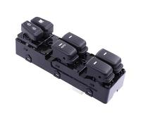 Botón control ventana Botón interruptor ventana eléctrica delantero izquierdo del conductor para Hyundai para Sonata 2011-2015 color negro con luz azul Interruptor ventana