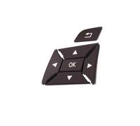 Botón Control Volante automóvil Compatible Con Benz Para GL Para Class W166 2013 2014 2015 OEM 1669052800 Botones Volante Coche Reparaciones Cubierta Interruptor Control(Brown,Left)