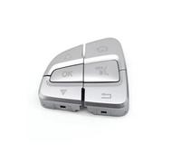Botón Control Volante Compatible Con BENZ Para GLC Clase W253 2015-2019 0999050300 Botones De Control Del Interruptor Del Volante Interior Del Automóvil Botón Multifunción(Silver Left)