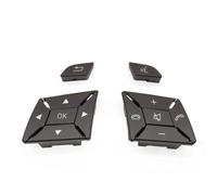 Botón Control Volante Multifunción Interruptor De Control De La Cubierta Del Volante Del Coche, Botón Multifunción, Para Benz CE GLK Clase W204 X204 W212 W218 W156 LHD RHD(A Moka 1 Pair)