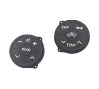 Botón Control Volante Multifunción Para Toyota Para Prius 30 2009-2013 Para Eco 2010-2013 ZWV30 XW30 2010-2012 2 Piezas Panel Botones Control Interruptor Volante Multifunción Goma