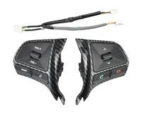 Botón Control Volante Para KIA Para K2 Para RIO Audio Bluetooth Teléfono Interruptor Volumen Reemplazar Piezas Automóvil Botón de Control de Crucero multifunción para Vola(Carbon Switch)