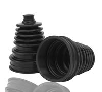 Botón CV 2pcs con 4 abrazaderas de acero inoxidable, un conjunto de botas de velocidad de velocidad constante universal con botas CV altamente flexibles para automóviles