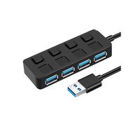 Botón de 4 Puertos USB3.0 HUB USB Splitter1 una 4 Hub Type-C Extender para Accesorios de Computadora Portátil,B