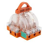 Botón de apagado de batería, robusto interruptor principal de batería | 3 polos transparente con indicador LED contra descarga eléctrica para mantenimiento de vehículos, instalaciones, gestión de