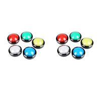 Botón de arcade de 60 mm con LED tipo cúpula y microinterruptor (10 unidades)