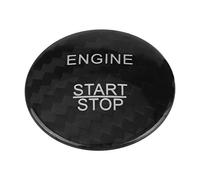 Botón de Arranque del Motor de Fibra de Carbono Cubierta,Tapa de Botones de Arranque para Clase A(Negro)