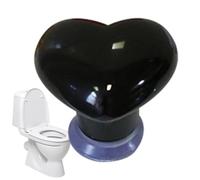 Botón de baño en forma de corazón de cerámica-Romántico Toilet Tank Interruptor | Elegante botón de lavado con patrón de amor para el diseño del baño, interruptor de reemplazo