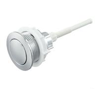 Botón de bobina de inodoro con control de nieve, botón pulsador de cisterna de inodoro de cabeza redonda simple para el hogar reemplazo de piezas de tanque de inodoro (1 unidad)