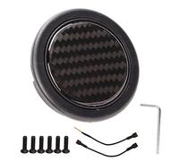 Botón de Bocina del Volante, Kit de Botón de Bocina del Volante de 50 Mm, Universal para Volante de 6 Pernos, Piezas Modificadas para Automóviles