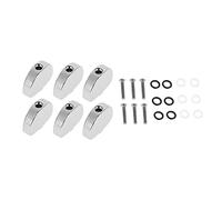 Botón de Cabezales de Máquina de Guitarra, 6 Piezas de Repuesto de Botones Semicirculares de Cabezal de Máquina Afinador de Aleación para bajo de Guitarra Eléctrica